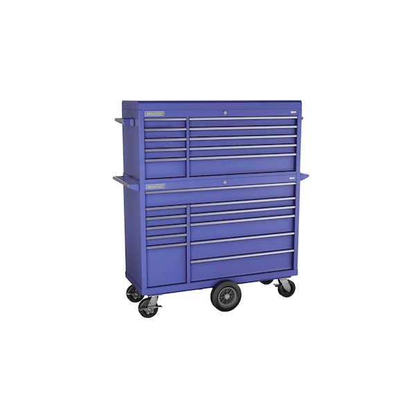 Champion Tool Storage FMPro Top Chest/Cabinet and Cart, 21 Drawer, Blue, Steel, 54 in W x 20 in D FMP5421MC-BL - main